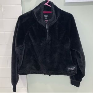 Calvin Klein Performance Fuzzy Half-zip Sweatshirt CA